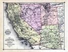 California, Nevada, Utah, and Arizona States Map, Yuba County 1879
